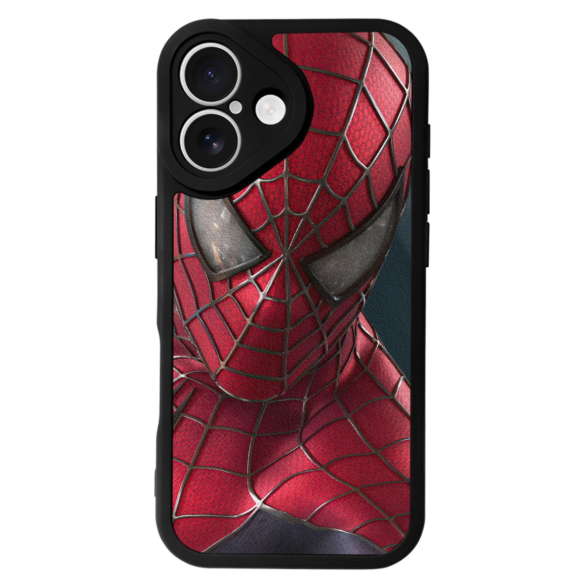 （画像用） Spider Man スパイダーマン 【iPhone 16シリーズ対応】シリコンスマホケース（レザー調） 材質：シリコン